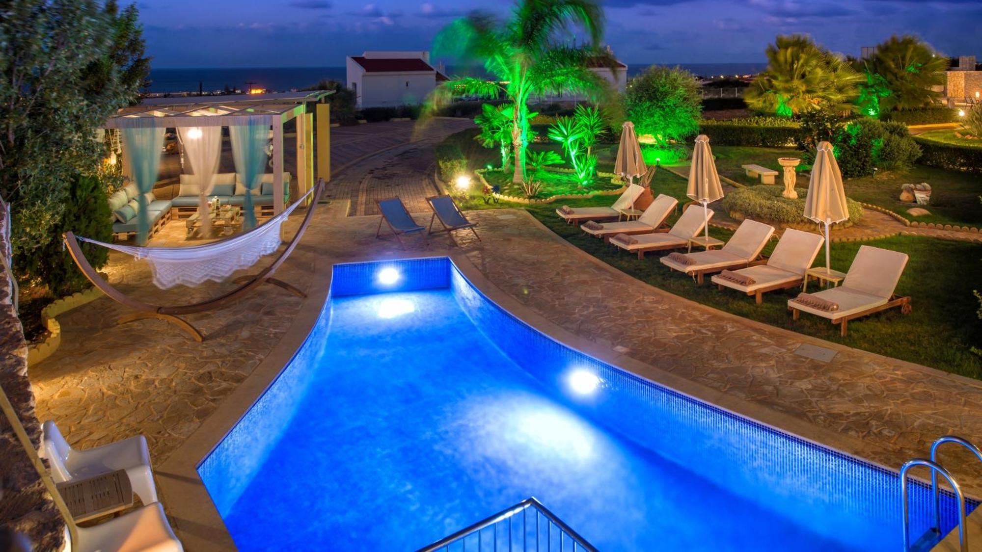 Azzuro Villa With Private Pool By Estia Hersonissos  Exteriör bild