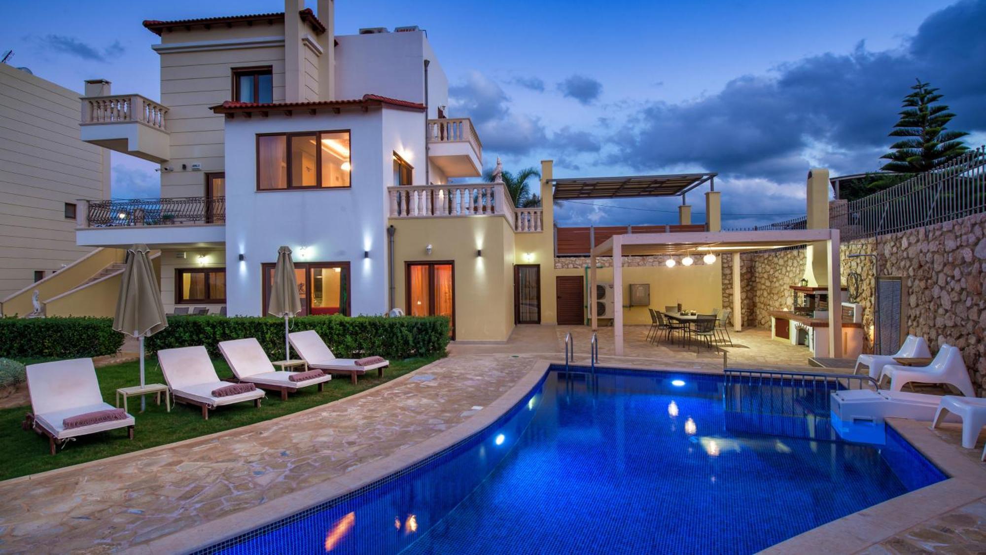 Azzuro Villa With Private Pool By Estia Hersonissos  Exteriör bild